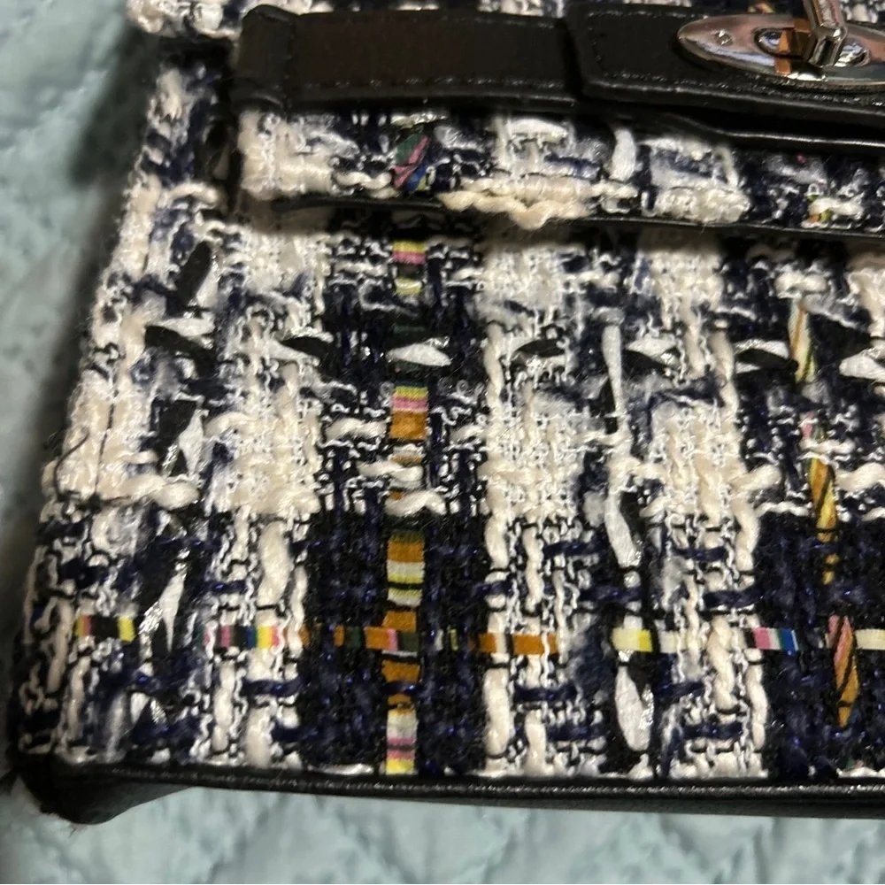 Madden NYC MBM Cat Boxy Too Handle Bag Boucle - Picture 2 of 7